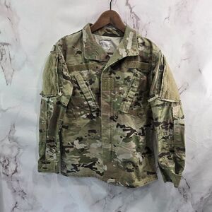 Army Camo Jacket Womens XS Small Short Multicam Digital Top Military Fatigue